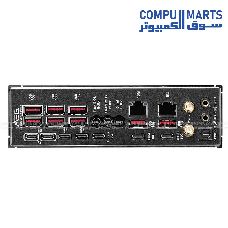 MSI MEG X870E GODLIKE AM5 Motherboard – DDR5 up to 9200 MT/s, PCIe 5.0, 7× M.2 (Gen5/Gen4), Wi-Fi 7, 10G LAN, USB40, E-ATX - Image 4