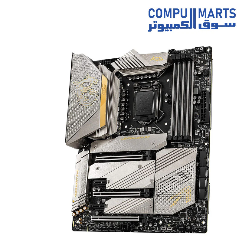 MSI MEG Z590 ACE GOLD EDITION Gaming Motherboard (ATX, 11th/10th Gen Intel Core, LGA 1200 Socket, SLI/CFX, DDR4) - Image 2