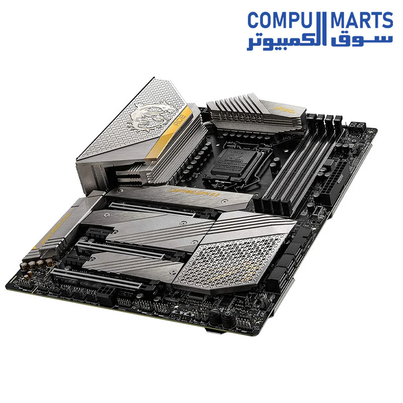 MSI MEG Z590 ACE GOLD EDITION Gaming Motherboard (ATX, 11th/10th Gen Intel Core, LGA 1200 Socket, SLI/CFX, DDR4) - Image 3