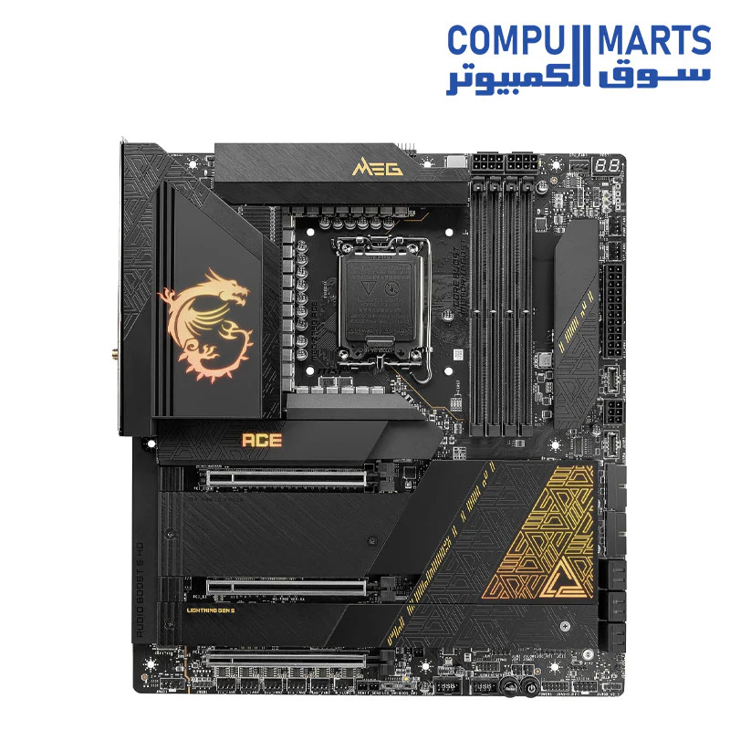 MSI MEG Z790 ACE Gaming Motherboard (Supports 12th/13th Gen Intel Processors, LGA 1700, DDR5, PCIe 5.0, M.2) - Image 2
