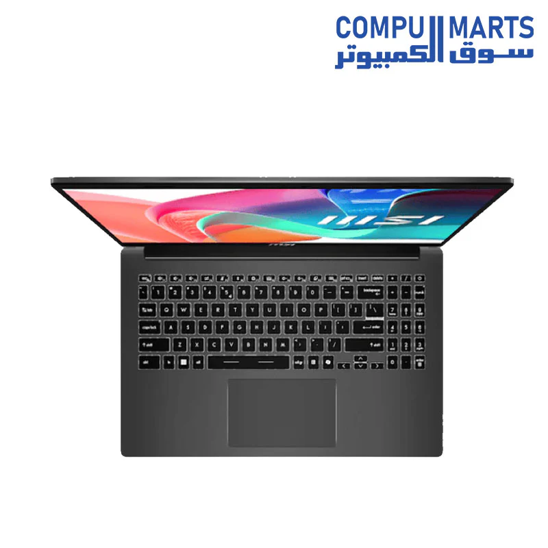 MSI Modern 14 F13MG  Laptop, Intel Core i7-1355U Processor, 14 Inch FHD Display, 512 GB SSD, 8 GB RAM DDR4, Intel Iris Xe Graphics, DOS - Image 2