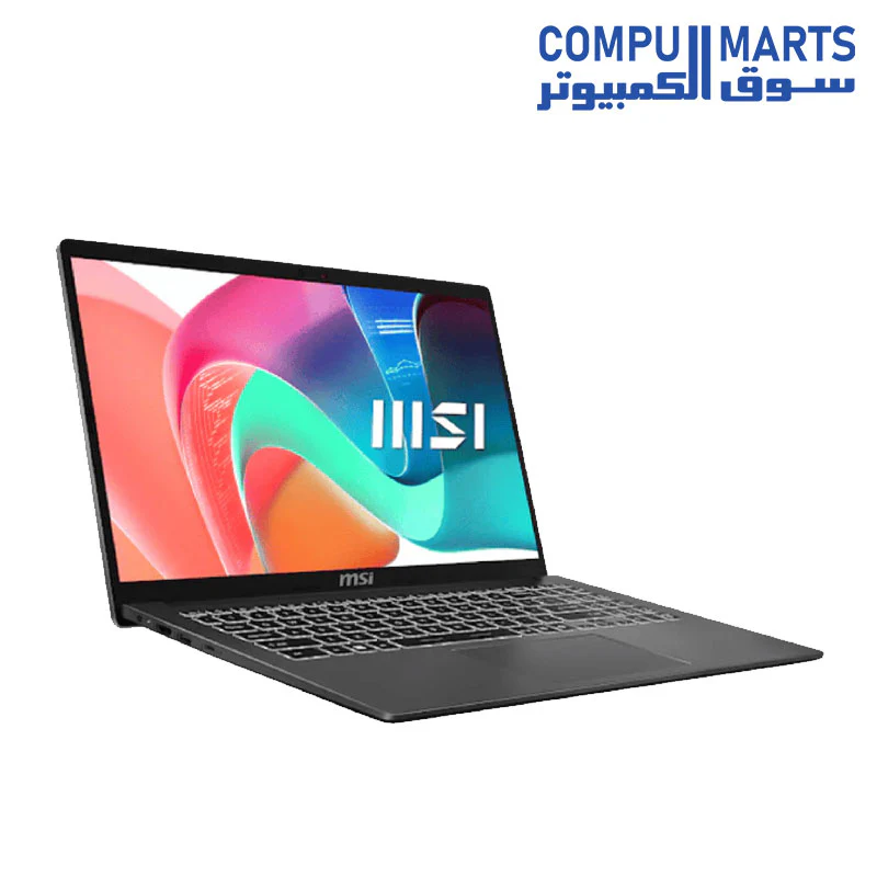 MSI Modern 14 F13MG  Laptop, Intel Core i7-1355U Processor, 14 Inch FHD Display, 512 GB SSD, 8 GB RAM DDR4, Intel Iris Xe Graphics, DOS - Image 3