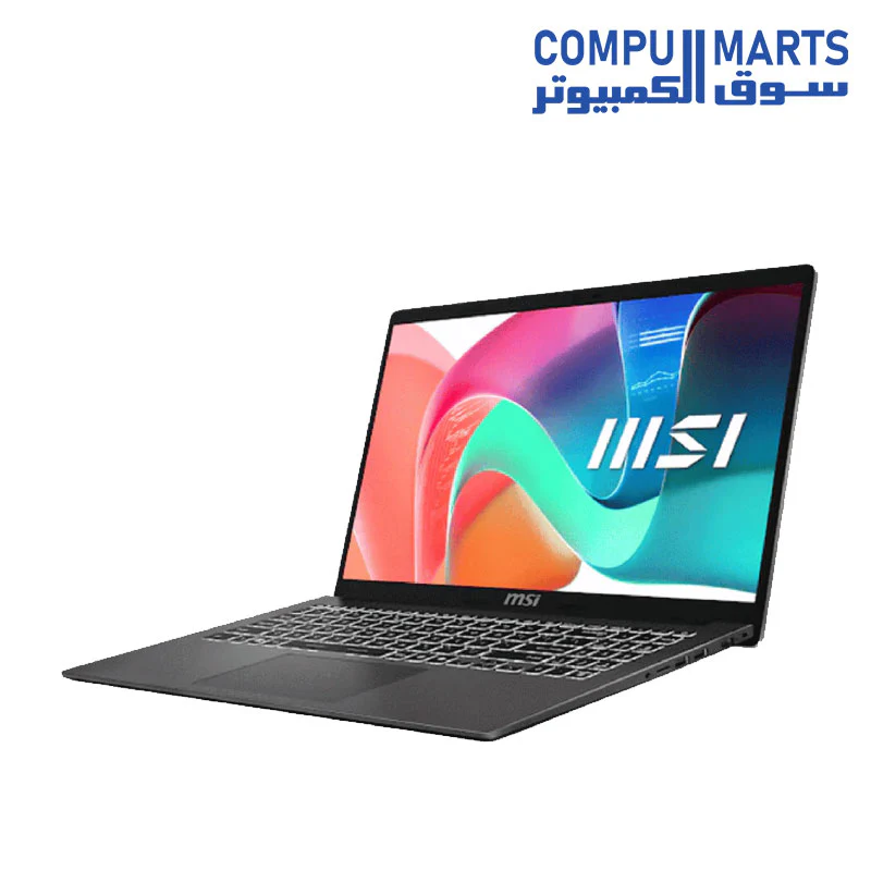 MSI Modern 14 F13MG  Laptop, Intel Core i7-1355U Processor, 14 Inch FHD Display, 512 GB SSD, 8 GB RAM DDR4, Intel Iris Xe Graphics, DOS - Image 4