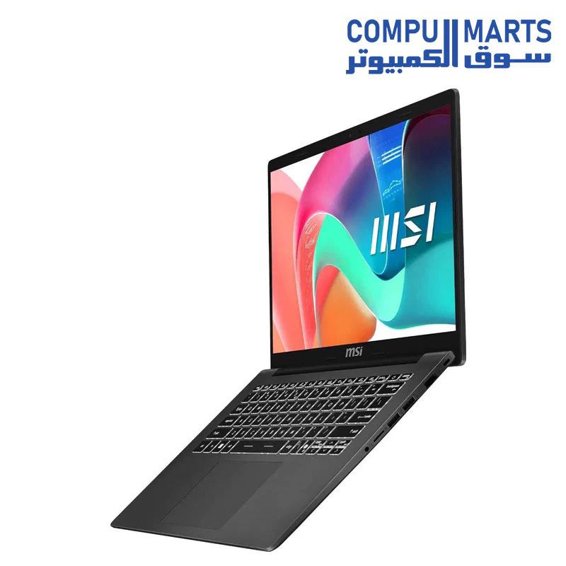 MSI Modern 14 F13MG  Laptop, Intel Core i7-1355U Processor, 14 Inch FHD Display, 512 GB SSD, 8 GB RAM DDR4, Intel Iris Xe Graphics, DOS - Image 5