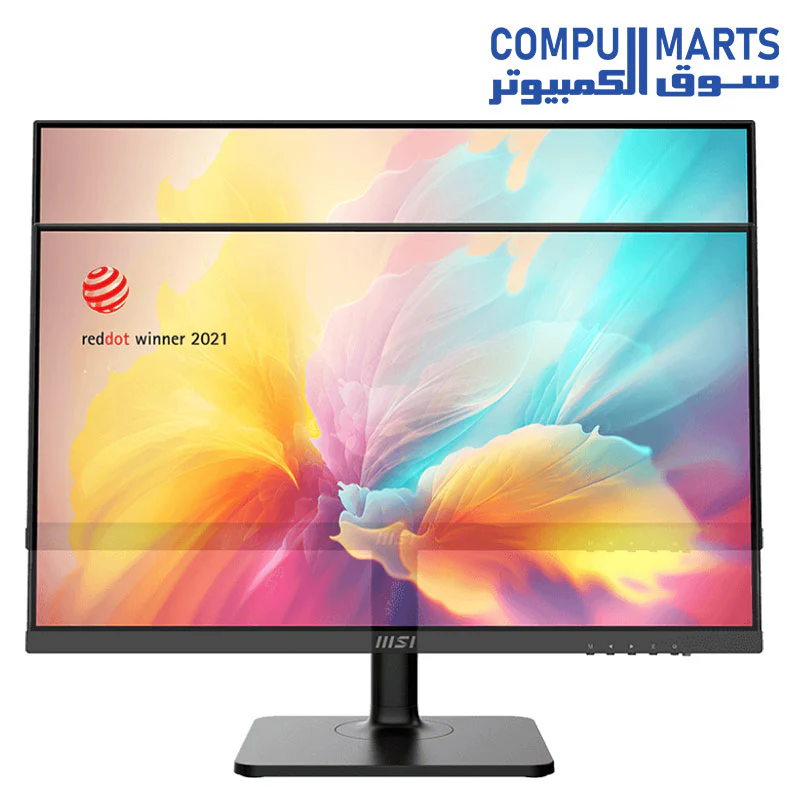 MSI Modern MD2412P, 24", 1920 x 1080 (FHD) IPS, FreeSync, HDR Ready, 100Hz, TUV Certified Eyesight Protection, 1ms, VGA, HDMI - Image 3