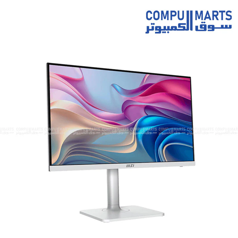 MSI Modern MD272UPHW 27" 4K UHD IPS Monitor – HDR400, Type-C 98W PD, 60Hz, Adaptive-Sync, Height & Pivot Adjustable, Built-in Speakers - Image 2