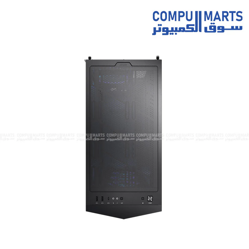 MSI MPG GUNGNIR 300R AIRFLOW Mid-Tower Gaming Case – Black & White – E-ATX Support, ARGB PWM Fans, Panoramic Airflow Design - Image 4