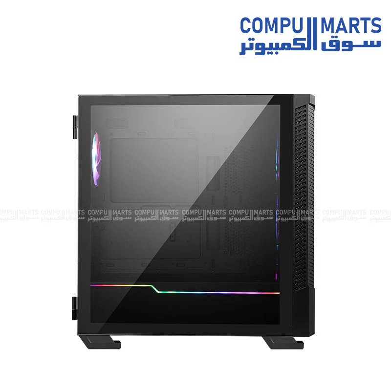 MSI MPG Velox 100R - Mid-Tower Gaming PC Case - Tempered Glass Side Panel - 4 x 120mm ARGB Fans - Liquid Cooling Support up to 360mm Radiator - Mesh Panel for Optimized Airflow - Image 4