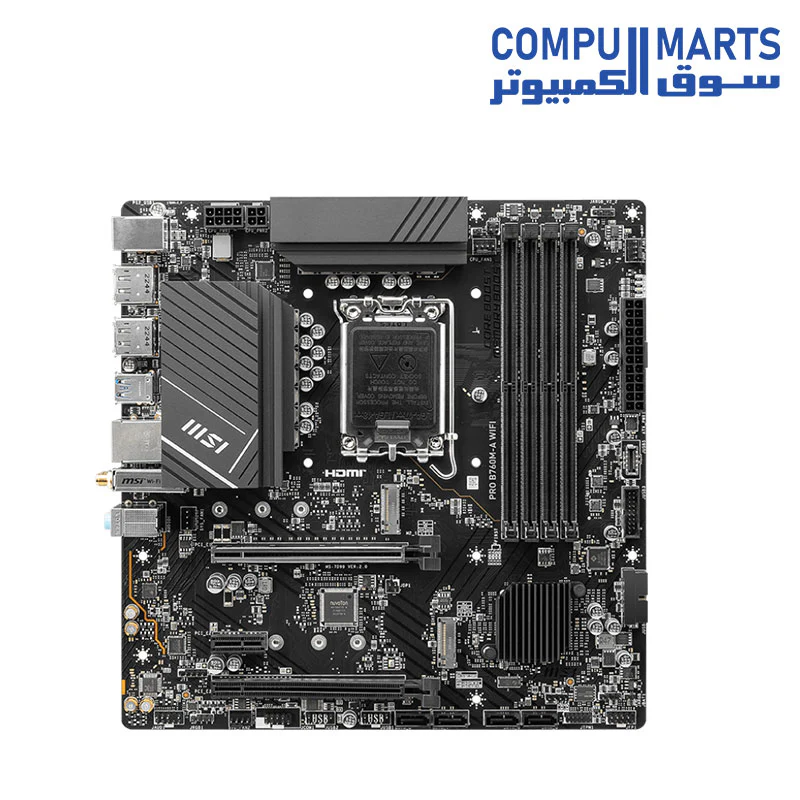 MSI PRO B760M-A WIFI Gaming Motherboard - Image 2