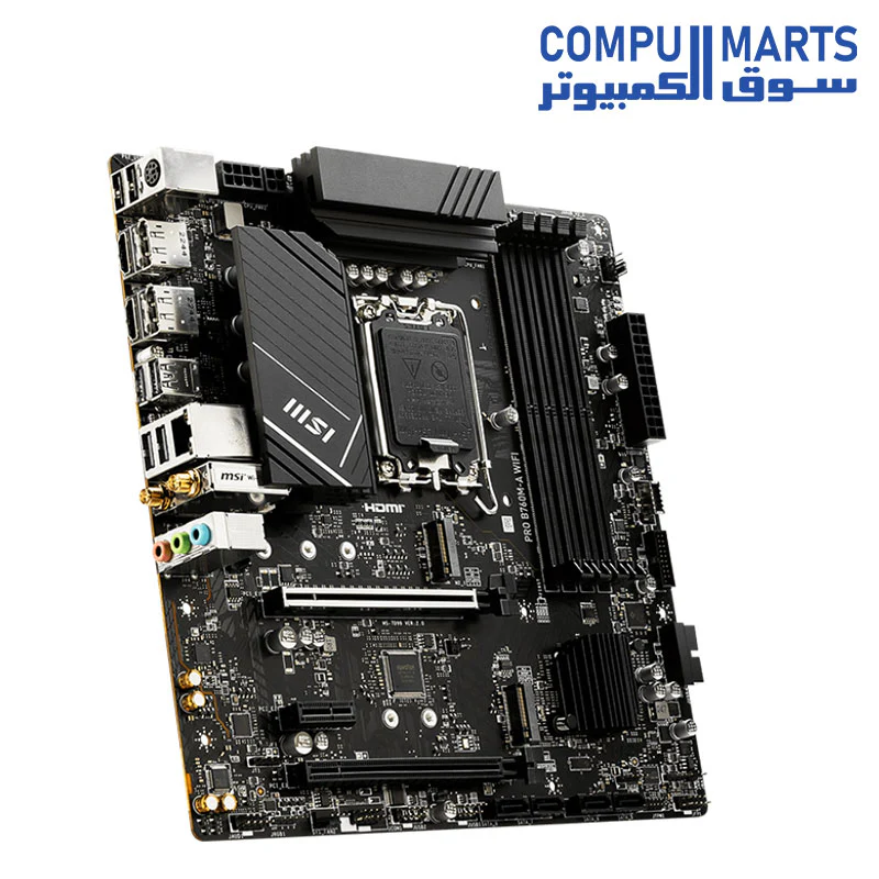 MSI PRO B760M-A WIFI Gaming Motherboard - Image 3