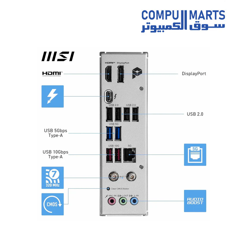 MSI Pro B860-P WiFi Motherboard - Image 4