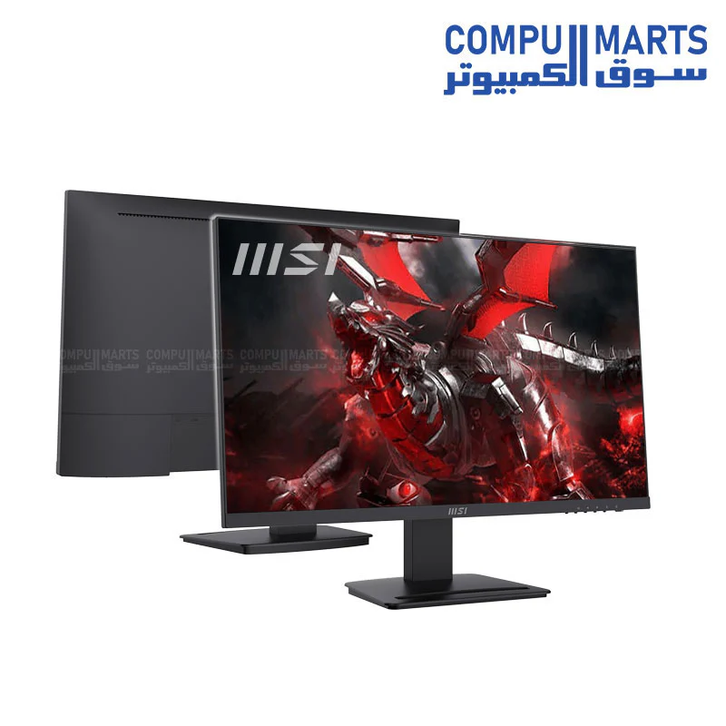 MSI PRO MP243X 23.8 Inch Monitor, FHD (1920 x 1080), 100Hz, IPS, 1ms,SRGB : 119%, 1xHDMI, 1xDisplayPort, Built-in Speakers - Image 3