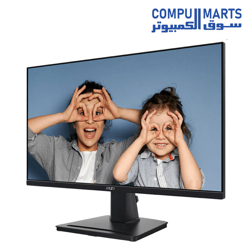MSI PRO MP275 27-inch IPS 1920 x 1080 (FHD) Computer Monitor, 100Hz, Free-Synch, HDMI, VGA Port, VESA Mountable, Tilt, Speaker, 1ms, Black - Image 2