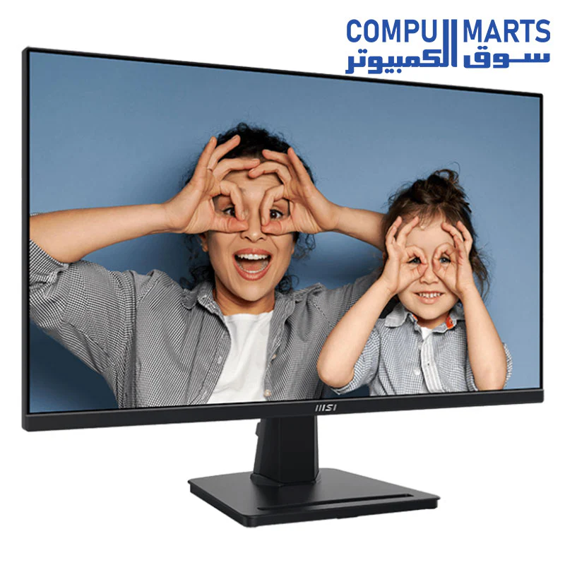 MSI PRO MP275Q 27 Inch WQHD Office Monitor - 2560 x 1440 IPS Panel, 100 Hz, Eye-Friendly Screen, Built-in Speakers, Tilt-Adjustable - HDMI 2.0b, DP (1.2a) - Image 2