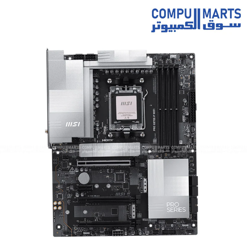 MSI PRO X870E-P WiFi AM5 DDR5 PCIe 5.0 ATX Motherboard - Image 2