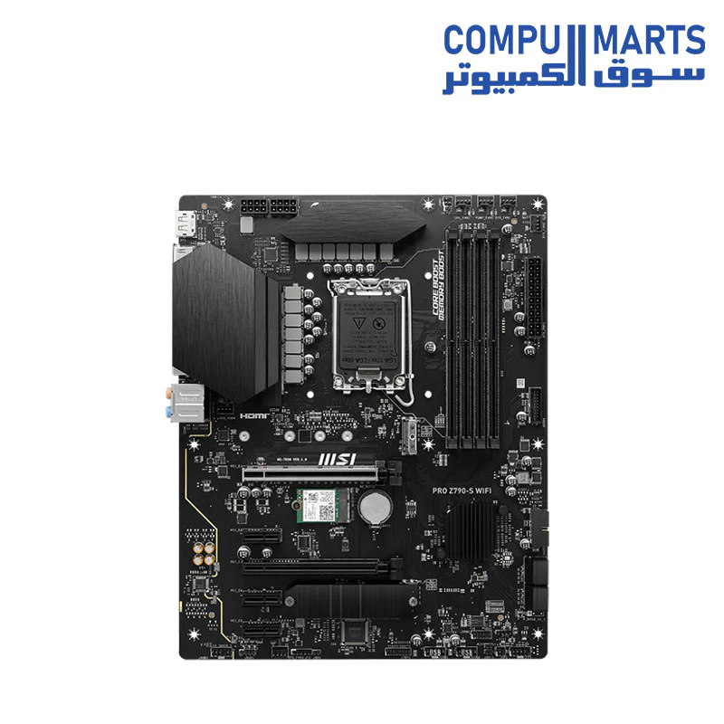 MSI PRO Z790-S WiFi ProSeries Motherboard – Intel LGA1700 – DDR5 – ATX – PCIe 5.0 – M.2 – WiFi – Supports 14th / 13th / 12th Gen Intel - Image 2