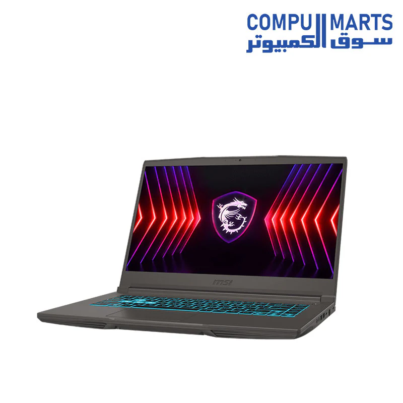 MSI Thin 15 B12VE -Intel Core i5-12450H -RTX 4050-6GB- 8GB DDR4-512GB SSD -15.6" FHD 144Hz 45%NTSC IPS-Level -Cosmos Gray - 2 Year Local Warranty  + Gaming Gear - Image 2
