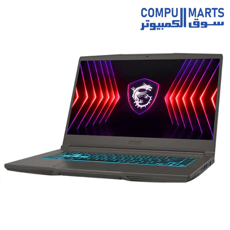 MSI Thin 15 B13UC i7 13620H 10C 16T Laptop RAM 16G DDR4 3200Hz SSD 512G Gen4 RTX3050 4G 15.6-FHD-IPS-144Hz-Blue Backlit-Arabic-1.86 kg-2 Year Warranty - Image 3