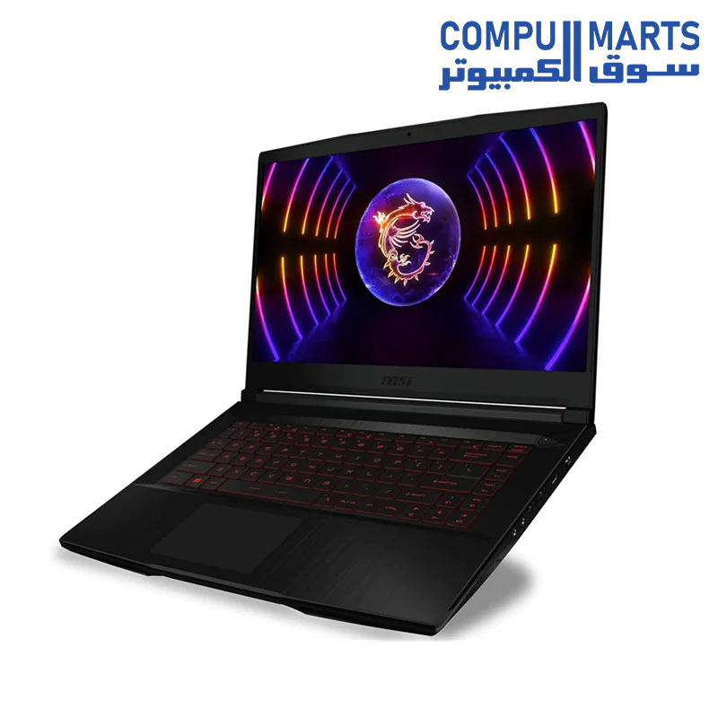 MSI Thin GF63 12UC-835XAE, Intel Core i7-12650H, RAM 16GB, 512GB SSD NVMe, RTX 3050 4GB, 15.6 FHD IPS 144Hz, Black + M88 MOUSE - Image 4