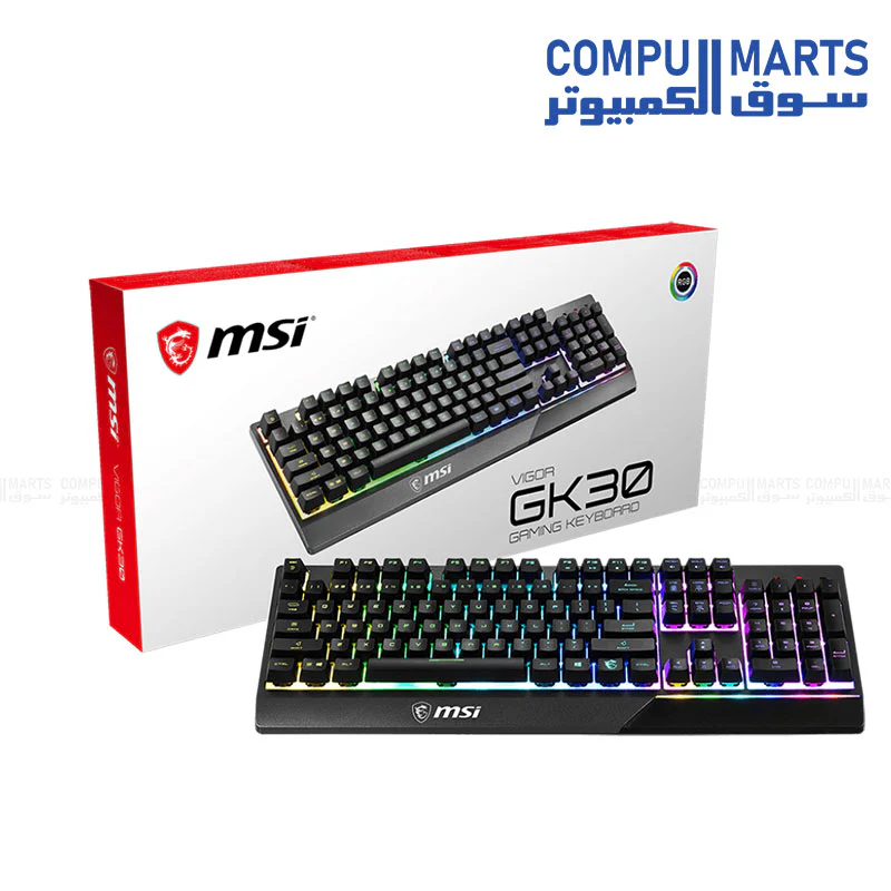 MSI Vigor GK30 RGB Gaming Keyboard - Image 4