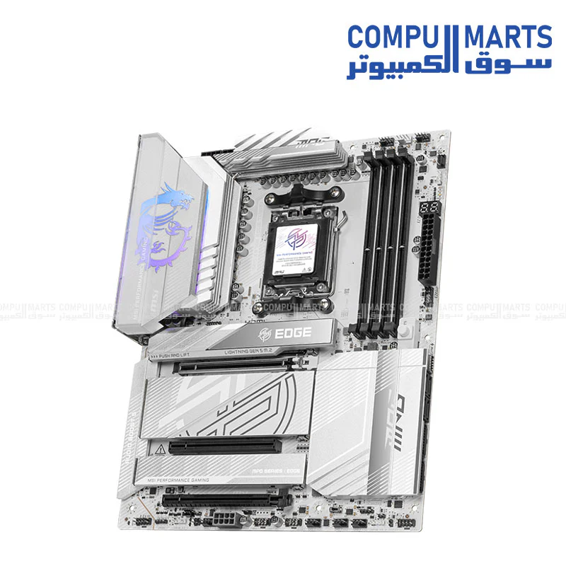 MSI MPG X870E EDGE TI WIFI – ATX AM5 Motherboard | X870E Chipset | DDR5 8400+MT/s | Wi‑Fi 7 - Image 2