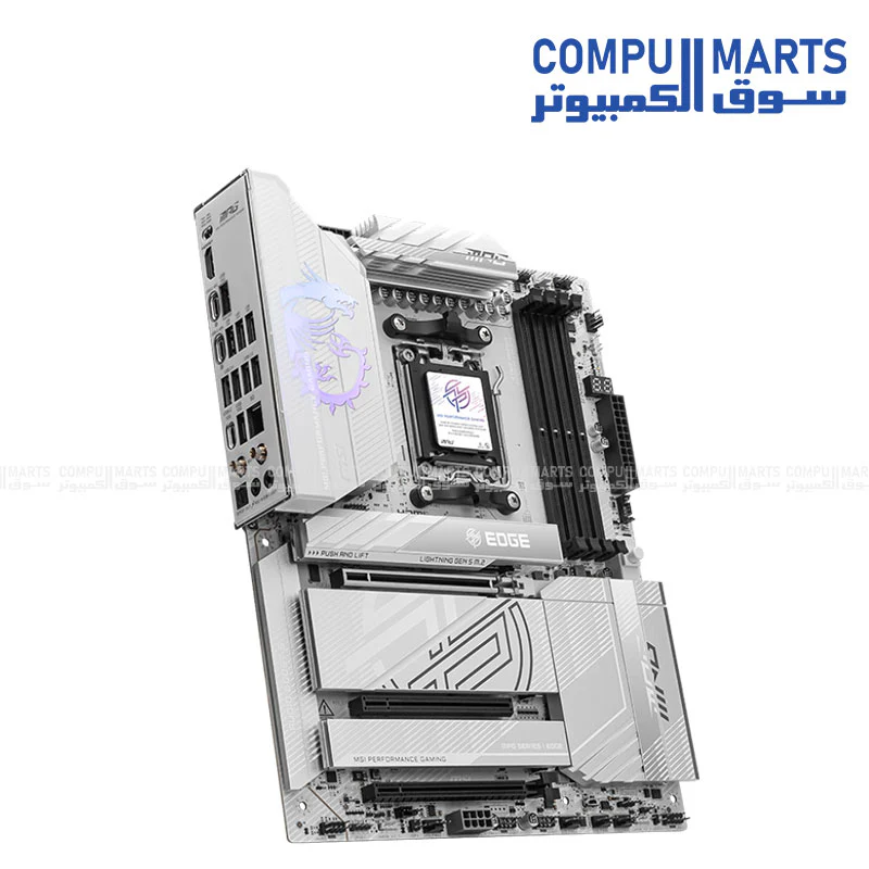 MSI MPG X870E EDGE TI WIFI – ATX AM5 Motherboard | X870E Chipset | DDR5 8400+MT/s | Wi‑Fi 7 - Image 3