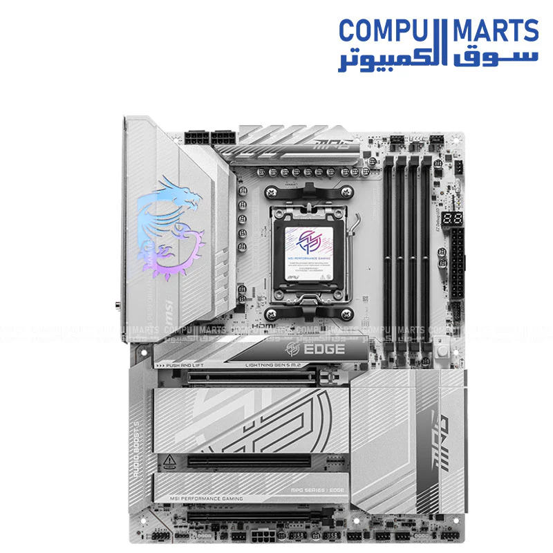 MSI MPG X870E EDGE TI WIFI – ATX AM5 Motherboard | X870E Chipset | DDR5 8400+MT/s | Wi‑Fi 7 - Image 4