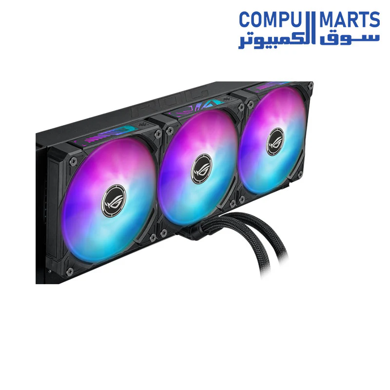 ASUS ROG RYUO IV SLC 360 ARGB MOVEABLE CURVED 6.7" AMOLED LCD  Liquid CPU Cooler - Image 4