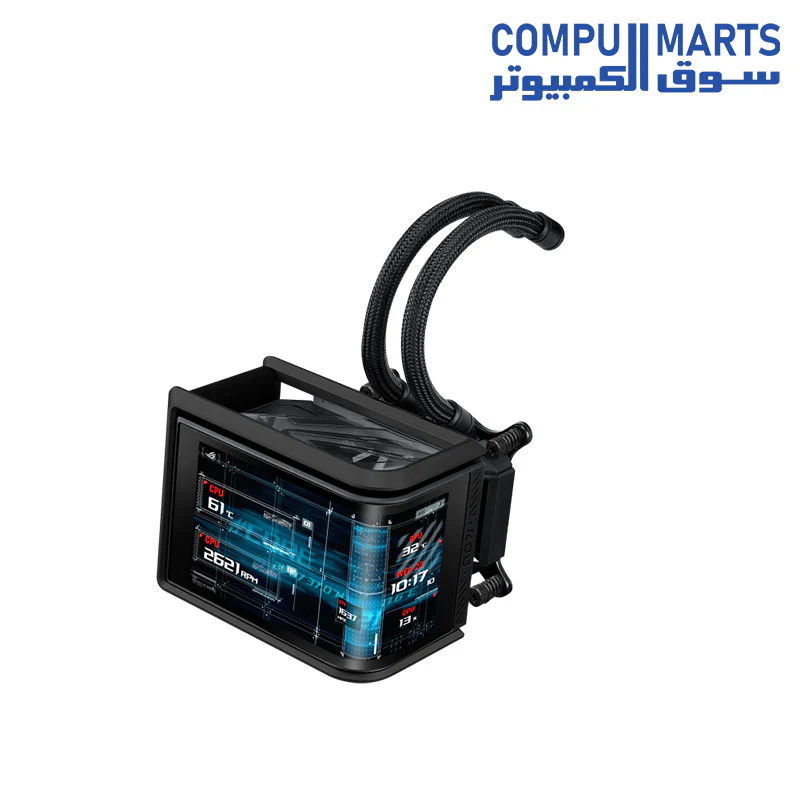 ASUS ROG RYUO IV SLC 360 ARGB MOVEABLE CURVED 6.7" AMOLED LCD  Liquid CPU Cooler - Image 5