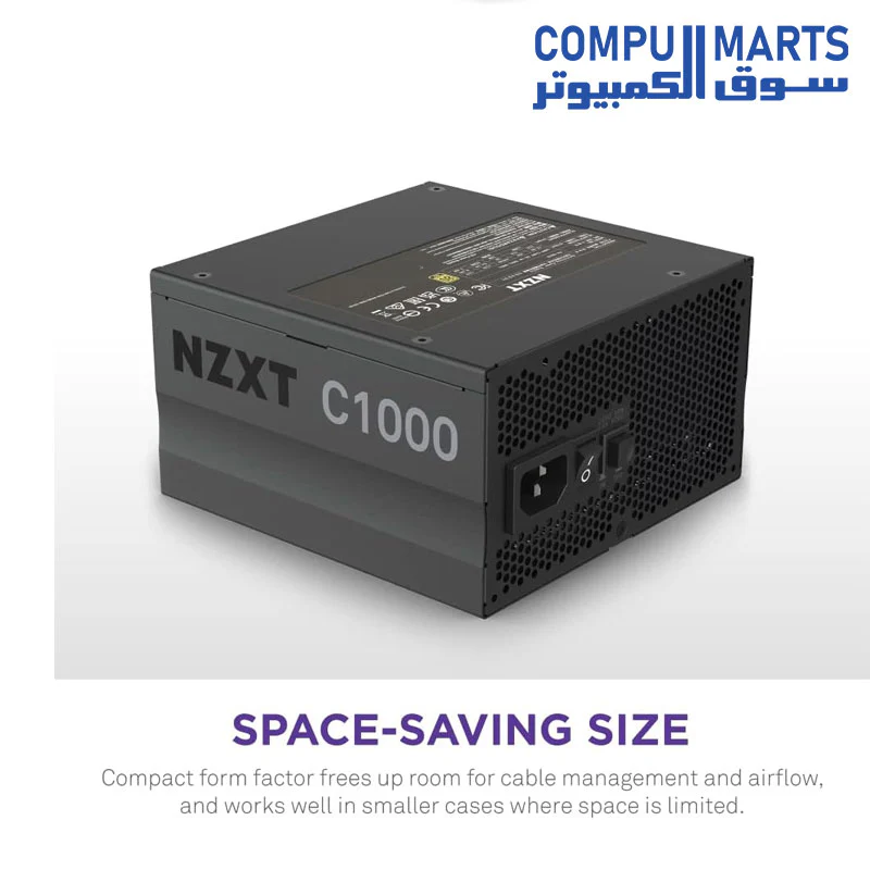 NZXT C Series ATX 1000W 80 Plus Gold Full Modular POWER SUPPLY - Image 3