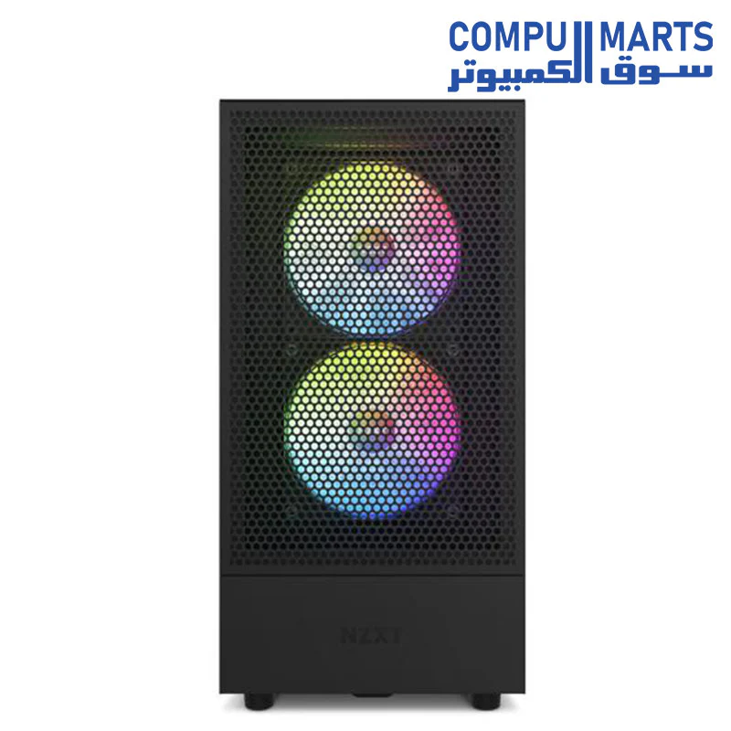 NZXT H5 Flow RGB ATX Mid-Tower Gaming Case - High Airflow, Tempered Glass, Cable Management, 280mm Radiator Support - Image 10