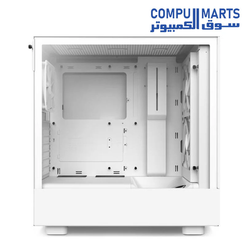 NZXT H5 Flow RGB ATX Mid-Tower Gaming Case - High Airflow, Tempered Glass, Cable Management, 280mm Radiator Support - Image 5