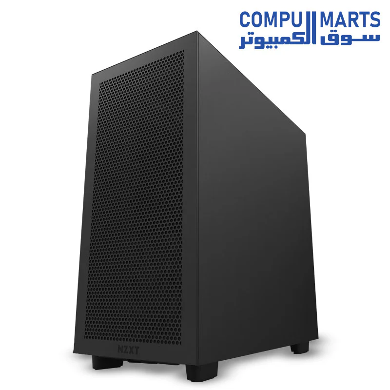 NZXT H7 Flow ATX Tempered Glass Mid Tower Perforated & Ventilated Gaming Case w/ 2x120mm Fans & USB Type-C Port -Matte - Image 3