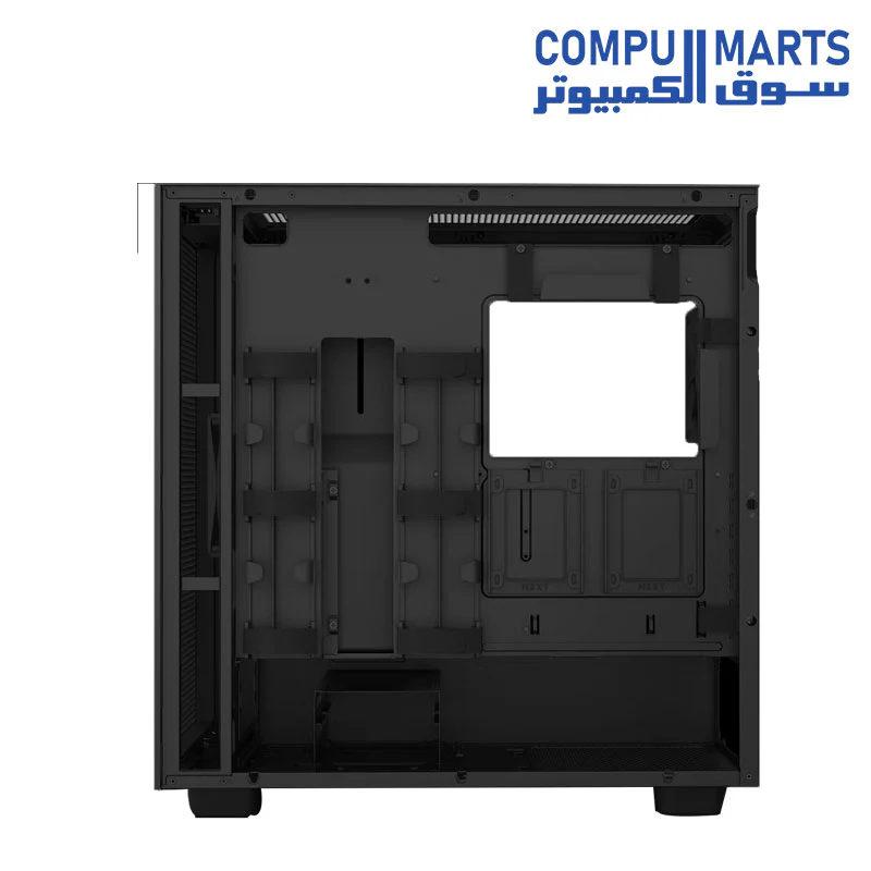 NZXT H7 Flow ATX Tempered Glass Mid Tower Perforated & Ventilated Gaming Case w/ 2x120mm Fans & USB Type-C Port -Matte - Image 4