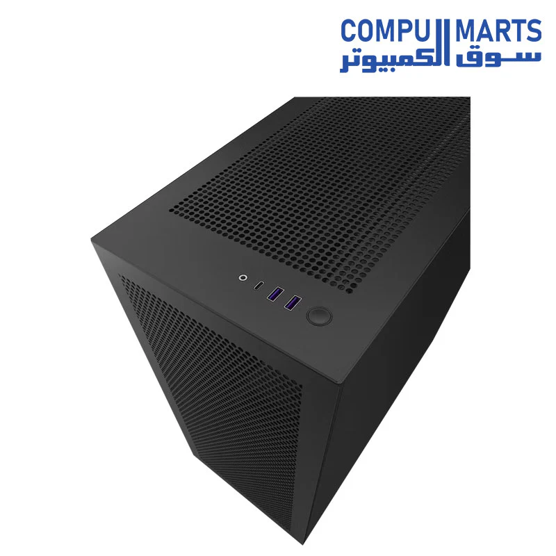 NZXT H7 Flow ATX Tempered Glass Mid Tower Perforated & Ventilated Gaming Case w/ 2x120mm Fans & USB Type-C Port -Matte - Image 5