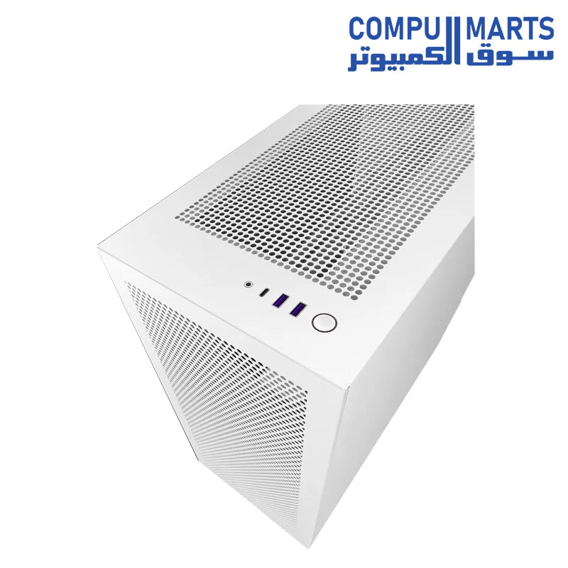 NZXT H7 Flow ATX Tempered Glass Mid Tower Perforated & Ventilated Gaming Case w/ 2x120mm Fans & USB Type-C Port -Matte - Image 8