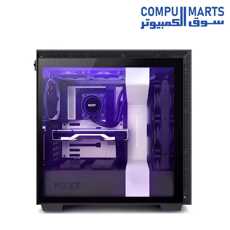NZXT H710i FULL SMART CONTROL CA-H710i-W1 ATX Mid Tower 3FANS 120mm- 1FAN 140mm Gaming Case - WHITE - Image 4