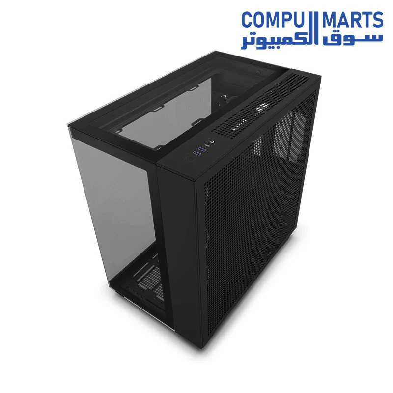 NZXT H9 Elite Premium Dual-Chamber Mid-Tower Tempered Glass Mid Tower Gaming Case w/ 3xF120 RGB Duo + F120Q Rear Fans & USB Type-C Port - Image 5