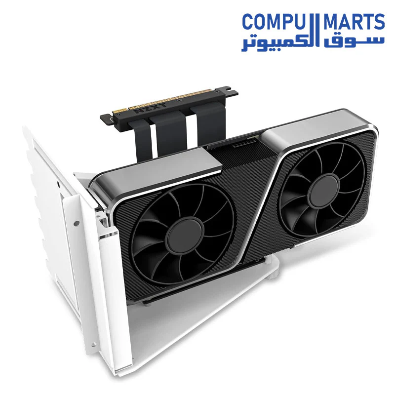 NZXT Vertical GPU Mounting Kit - AB-RH175-W1-175 mm PCIe 4.0x16 Riser Cable - GPU Holder - Sturdy Steel Bracket - Image 6