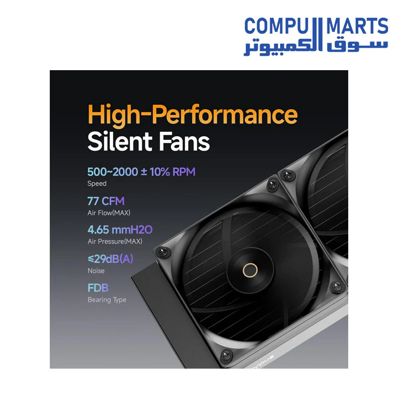 Ocypus Iota L36 BK Liquid CPU Cooler with Digital Display - Image 3