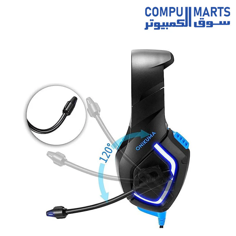 ONIKUMA K1-B Elite stereo gaming headset for PS4, Xbox, PC and Switch - Image 3