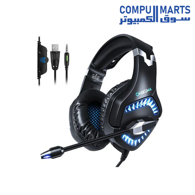 Gaming Headset ONIKUMA K1 Pro 3.5MM jack for Mobile, PC, PS4 Xbox - Image 3