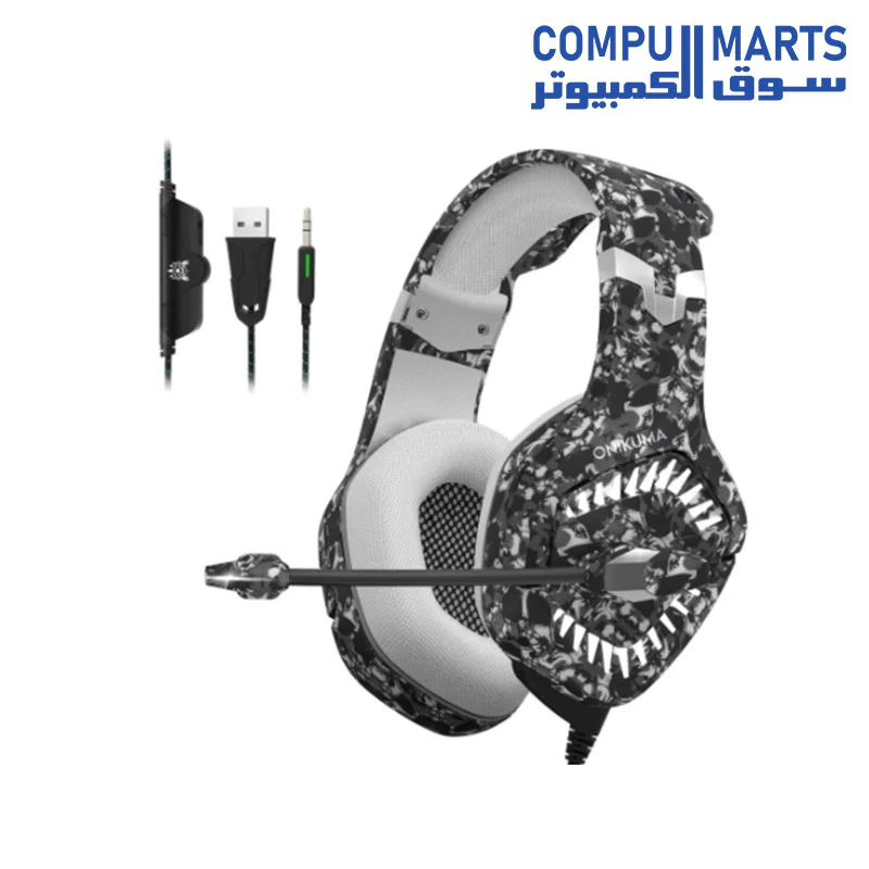 Gaming Headset ONIKUMA K1 Pro 3.5MM jack for Mobile, PC, PS4 Xbox - Image 4