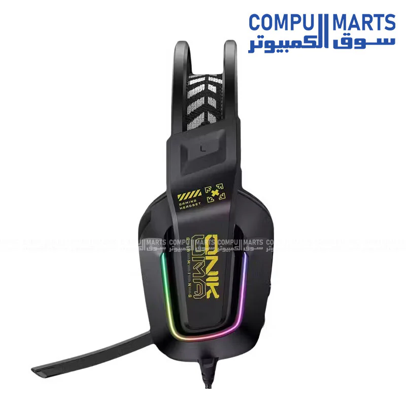 Onikuma X13 Wired Gaming Headset RGB Noise Cancelling Black - Image 2