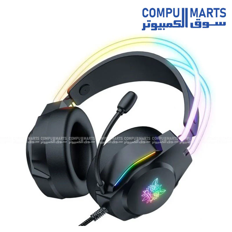 Onikuma X26 RGB Wired Gaming Headset 3.5mm USB Black - Image 2