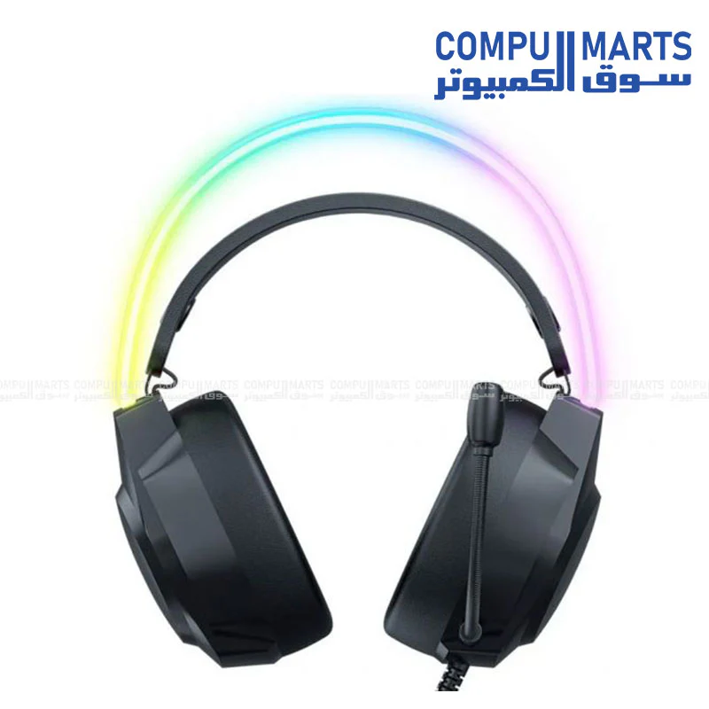 Onikuma X26 RGB Wired Gaming Headset 3.5mm USB Black - Image 3