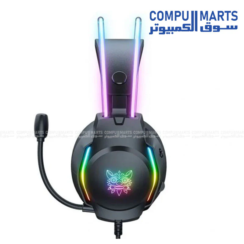 Onikuma X26 RGB Wired Gaming Headset 3.5mm USB Black - Image 4