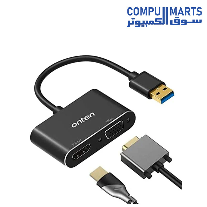 Onten 5201B USB 3.0 HDMI / VGA Adapter - Image 2