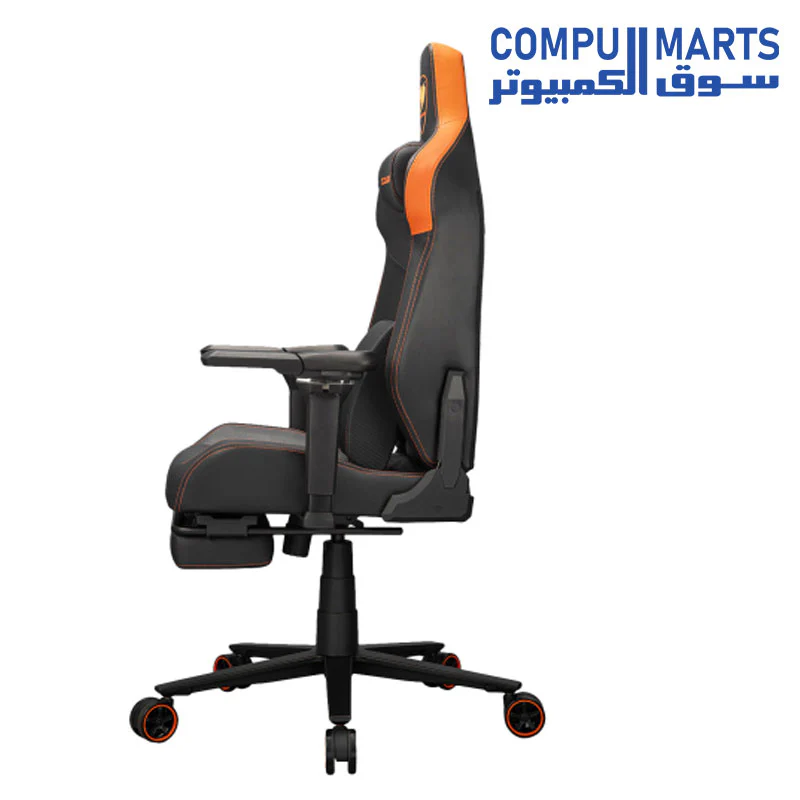 COUGAR Armor EVO M Gaming Chair with Breathable Premium PVC Leather, 5D Adjustable Armrests, Retractable Footrest, Lumbar Cushion, Magnetic Neck Pillow Foam - Image 2