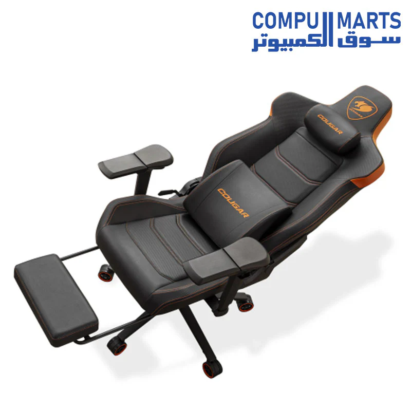 COUGAR Armor EVO M Gaming Chair with Breathable Premium PVC Leather, 5D Adjustable Armrests, Retractable Footrest, Lumbar Cushion, Magnetic Neck Pillow Foam - Image 3